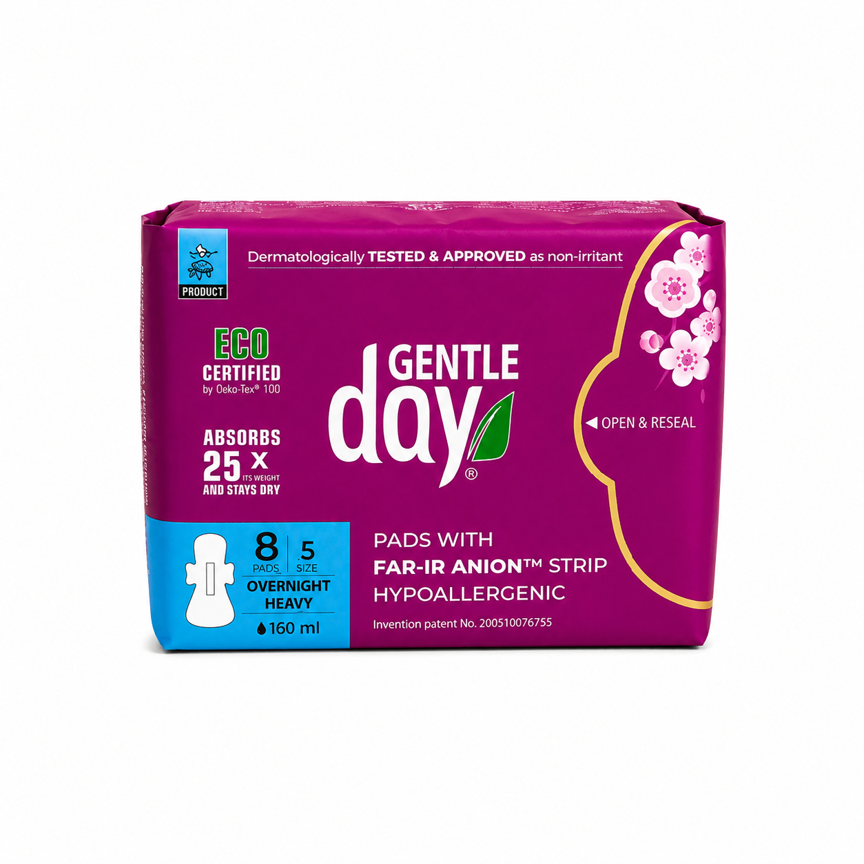 Aniónové NOČNÉ vložky Gentle Day